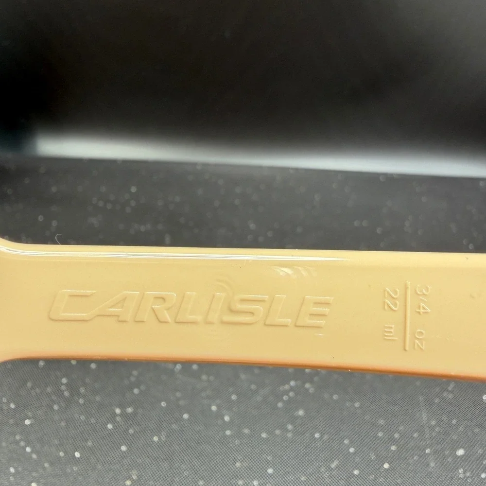 Carlisle 10inch Tan Salad Bar Serving Spoons 3/4 oz Portion Control Set of 4